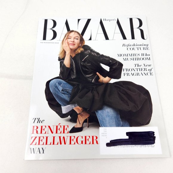 HARPER'S BAZAAR Magazine April 2022 Issue Jeans RENEE ZELLWEGER Reinvention - Picture 2 of 11